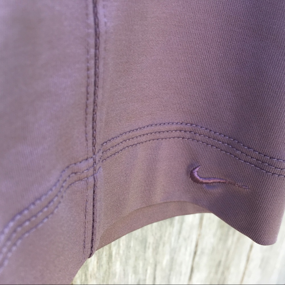 Nike Golf Dri-Fit Back Zip Short Sleeve Top Medium - Picture 2 of 6